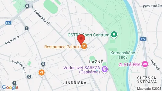 Apartments for rent i Ostrava-město - kort over placeringen