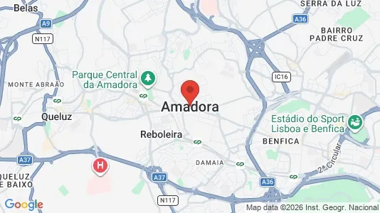 Apartments for rent i Amadora - kort over placeringen