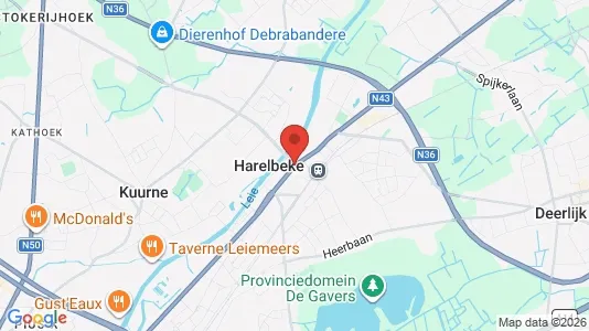 Apartments for rent i Harelbeke - kort over placeringen