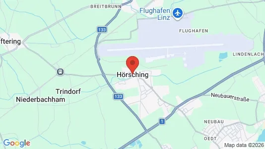 Apartments for rent i Hörsching - kort over placeringen
