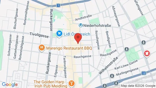 Apartments for rent i Wien Meidling - kort over placeringen