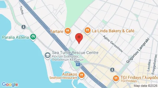 Apartments for rent i Glyfada - kort over placeringen