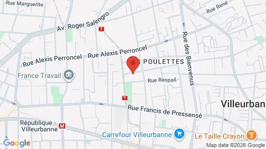 Apartments for rent i Lyon - kort over placeringen