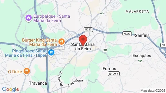 Apartments for rent i Santa Maria da Feira - kort over placeringen
