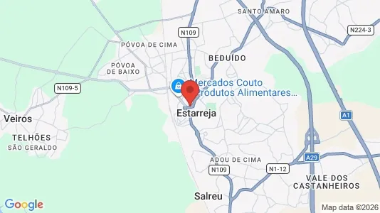 Apartments for rent i Estarreja - kort over placeringen