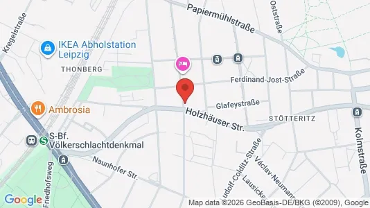 Apartments for rent i Leipzig - kort over placeringen