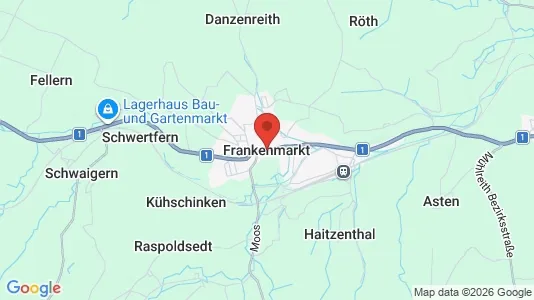 Apartments for rent i Frankenmarkt - kort over placeringen