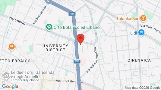 Rooms for rent i Bologna - kort over placeringen