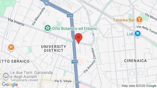 Rooms for rent i Bologna - kort over placeringen