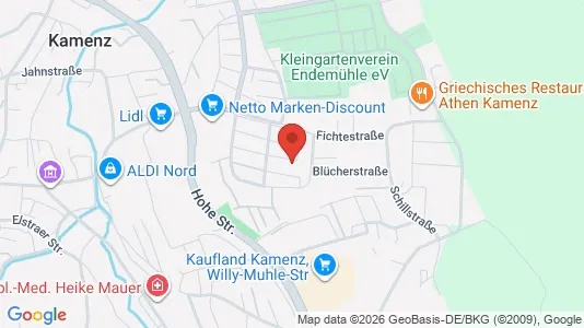 Apartments for rent i Bautzen - kort over placeringen