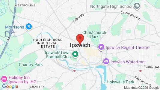Apartments for rent i Ipswich - Suffolk - kort over placeringen