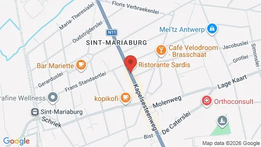 Apartments for rent i Brasschaat - kort over placeringen
