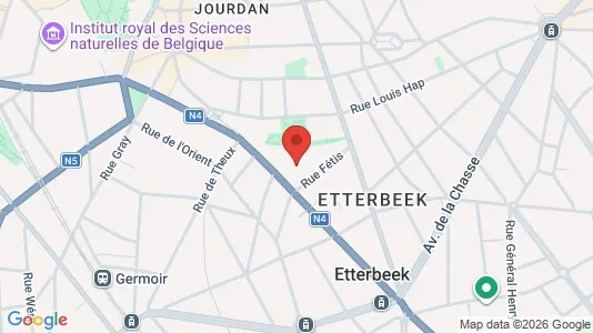 Apartments for rent i Brussels Etterbeek - kort over placeringen