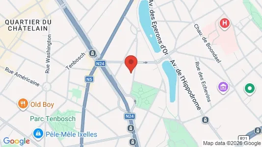 Apartments for rent i Brussels Elsene - kort over placeringen