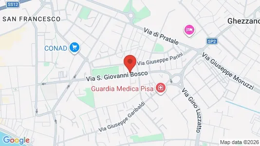 Rooms for rent i Pisa - kort over placeringen