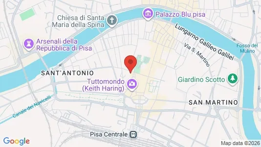 Rooms for rent i Pisa - kort over placeringen