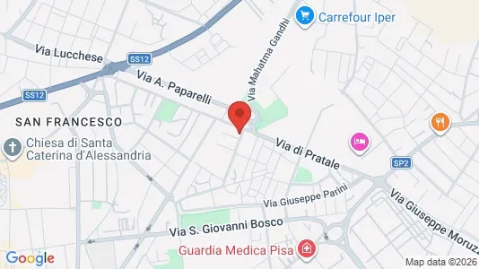 Rooms for rent i Pisa - kort over placeringen