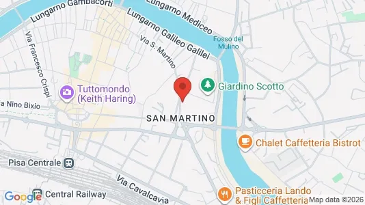 Rooms for rent i Pisa - kort over placeringen