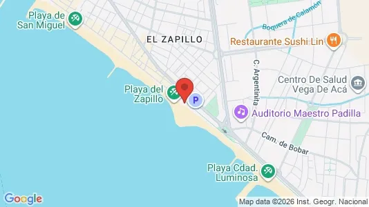 Apartments for rent i Almería - kort over placeringen