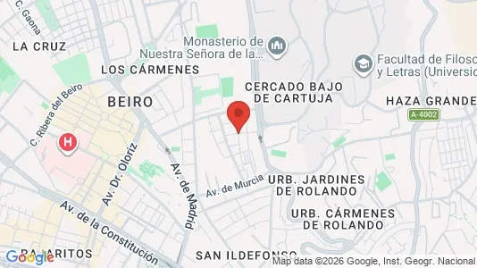 Rooms for rent i Granada - kort over placeringen