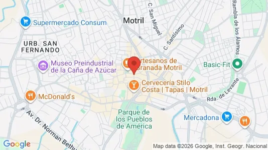 Apartments for rent i Motril - kort over placeringen