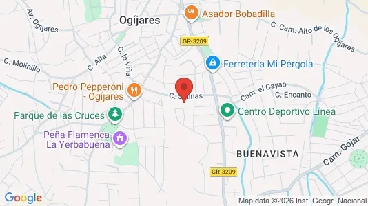 Apartments for rent i Gójar - kort over placeringen