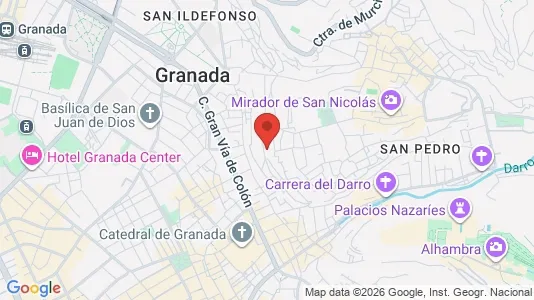 Apartments for rent i Granada - kort over placeringen