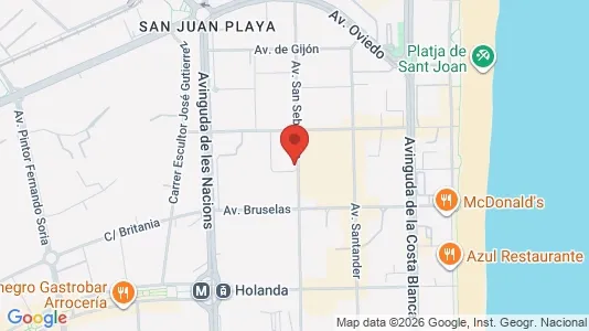 Apartments for rent i Alicante/Alacant - kort over placeringen