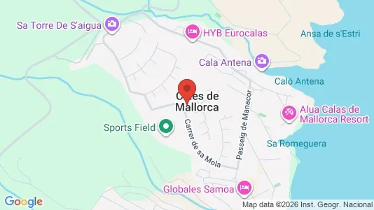 Apartments for rent i Manacor - kort over placeringen