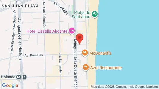 Apartments for rent i Alicante/Alacant - kort over placeringen