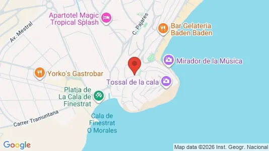 Apartments for rent i Benidorm - kort over placeringen