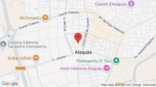 Apartments for rent i Alaquàs - kort over placeringen