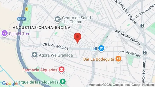 Apartments for rent i Granada - kort over placeringen