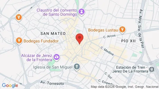 Apartments for rent i Jerez de la Frontera - kort over placeringen