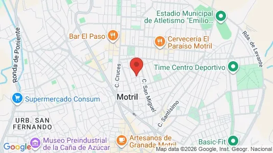 Apartments for rent i Motril - kort over placeringen