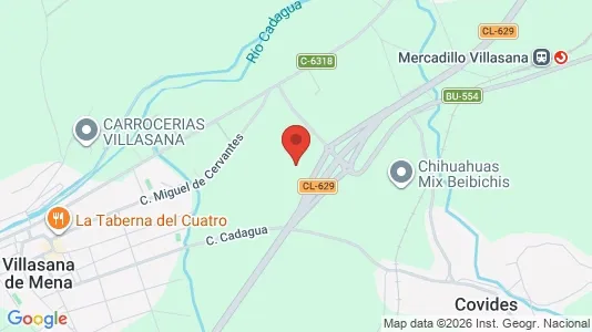 Apartments for rent i Valle de Mena - kort over placeringen