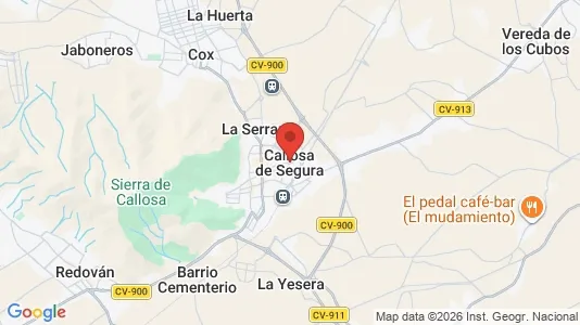 Houses for rent i Callosa de Segura - kort over placeringen