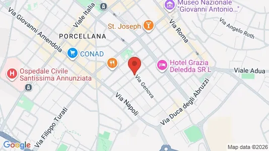 Rooms for rent i Sassari - kort over placeringen