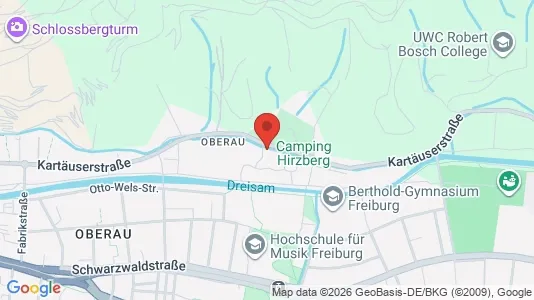 Apartments for rent i Freiburg im Breisgau - kort over placeringen