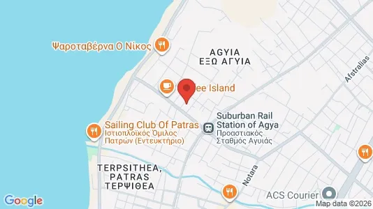 Apartments for rent i Patras - kort over placeringen