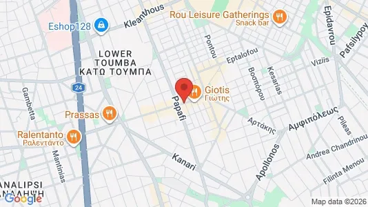 Apartments for rent i Thessaloniki - kort over placeringen