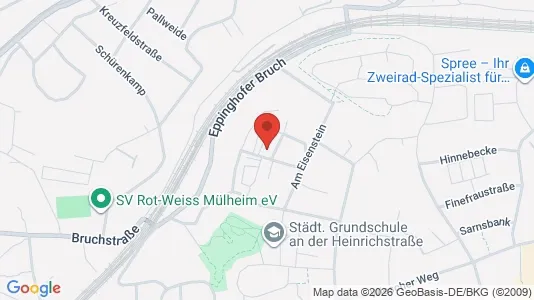 Apartments for rent i Mülheim an der Ruhr - kort over placeringen