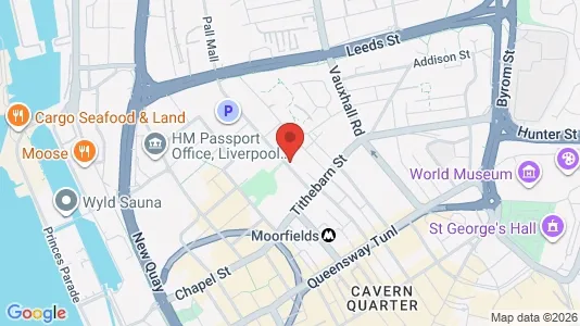Apartments for rent i Liverpool - Merseyside - kort over placeringen
