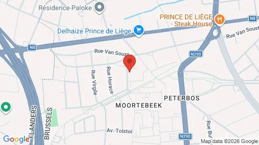 Apartments for rent i Brussels Anderlecht - kort over placeringen