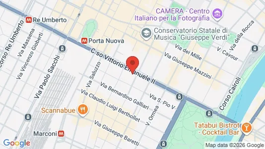 Rooms for rent i Turin - kort over placeringen