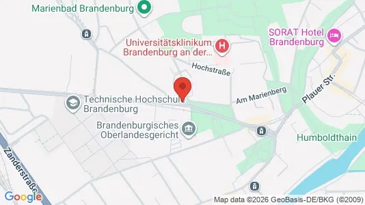 Apartments for rent i Brandenburg an der Havel - kort over placeringen