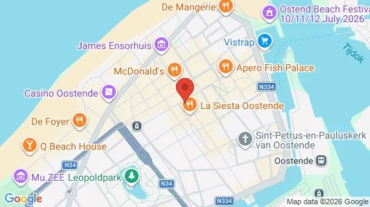 Apartments for rent i Oostende - kort over placeringen