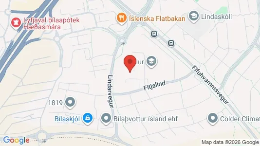 Apartments for rent i Kópavogur - kort over placeringen