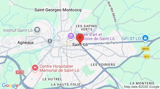 Houses for rent i Saint-Lô - kort over placeringen