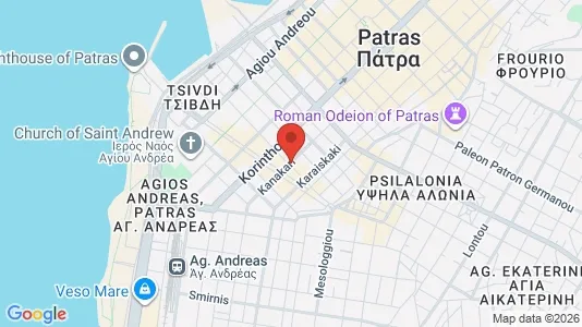 Apartments for rent i Patras - kort over placeringen